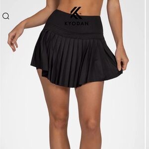 Kyodan Black Mini Pleated Athletic Skirt